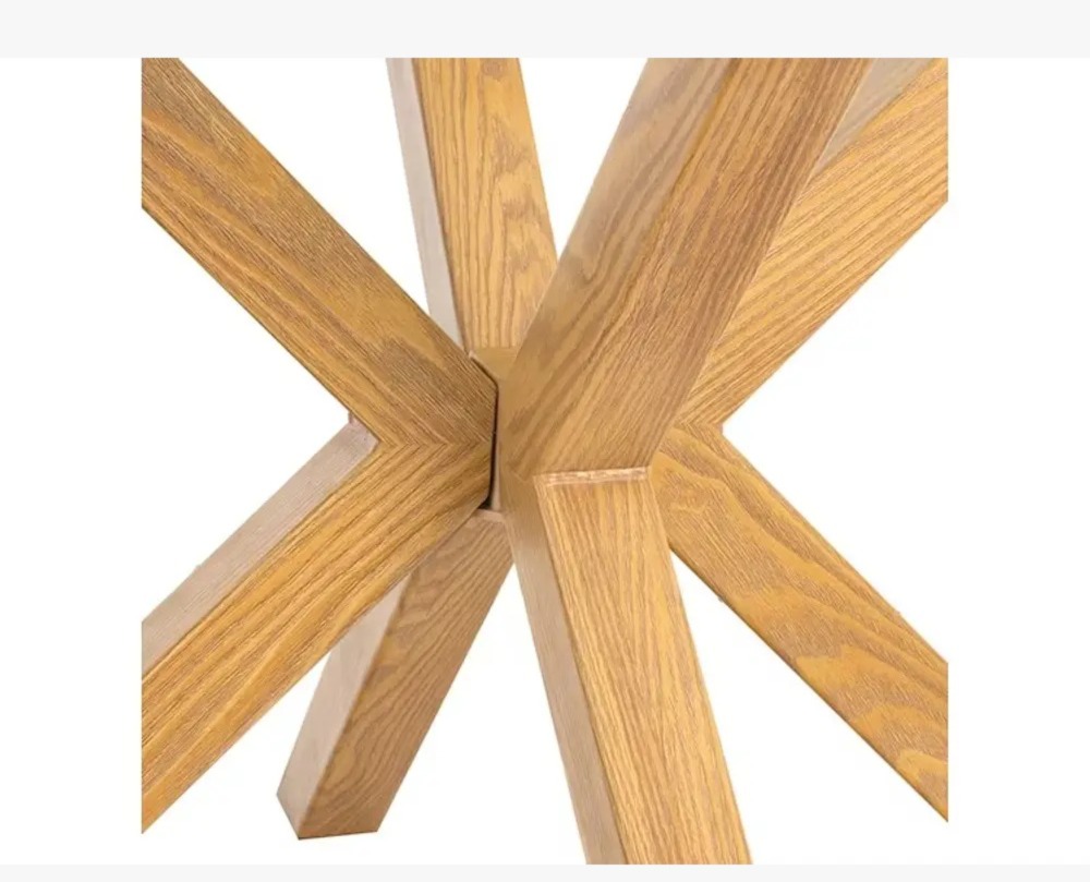 COMEDOR WARWICK 120CM + 4 SILLAS CAPITONNE LINO BEIGE - 5