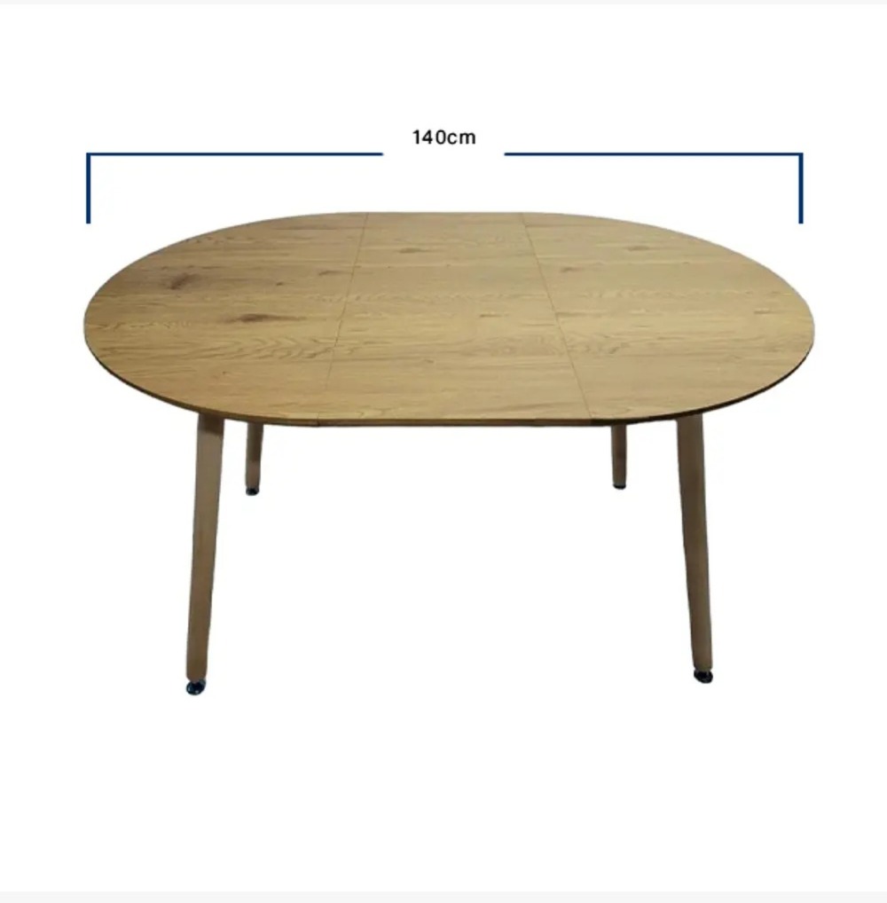 COMEDOR MESA EXPANDIBLE 100-180CM + 4 SILLAS MARIPOSA WOOD BEIGE - 3