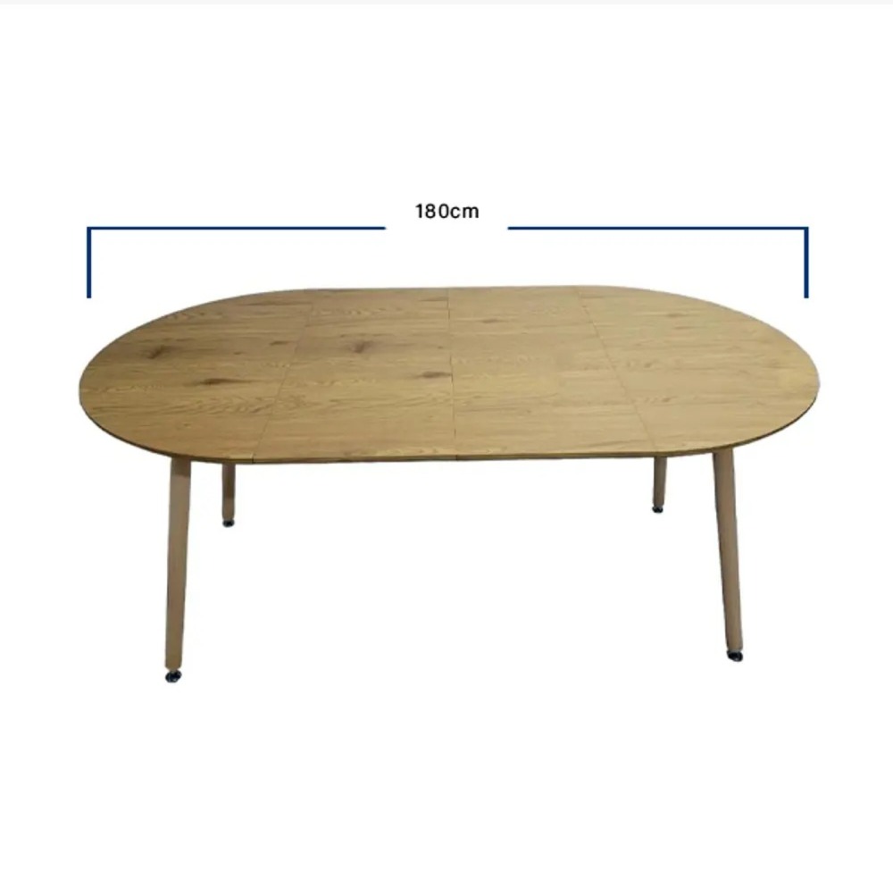 COMEDOR MESA EXPANDIBLE 100-180CM + 4 SILLAS MARIPOSA WOOD BEIGE - 4