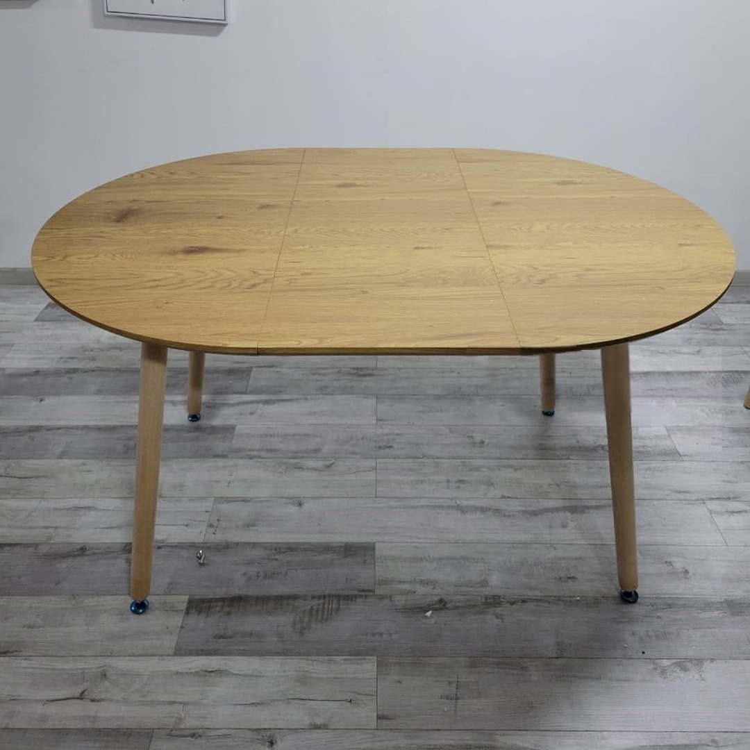 COMEDOR MESA EXPANDIBLE 100 - 180CM + 6 SILLAS MARIPOSA LINO BEIGE - 4