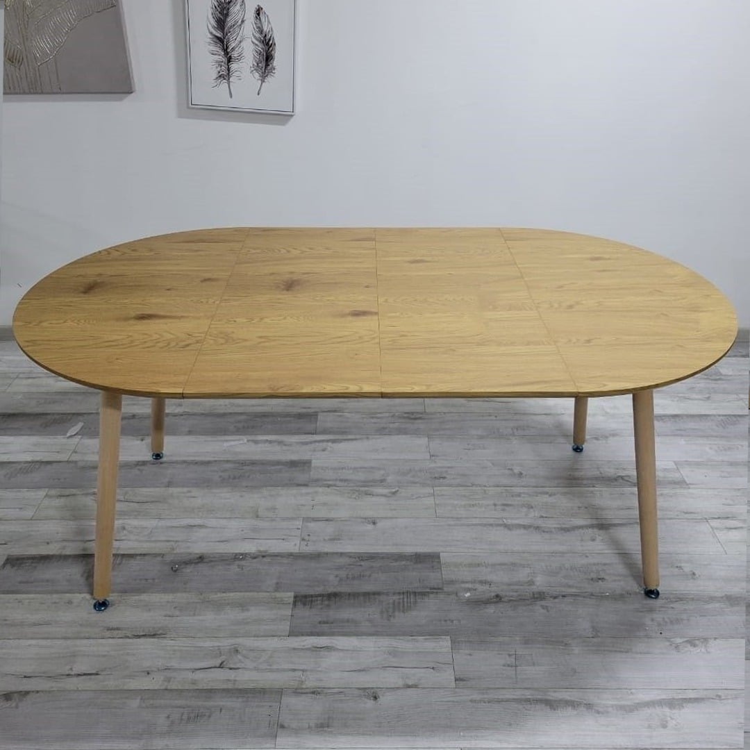 COMEDOR MESA EXPANDIBLE 100 - 180CM + 6 SILLAS MARIPOSA LINO BEIGE - 5