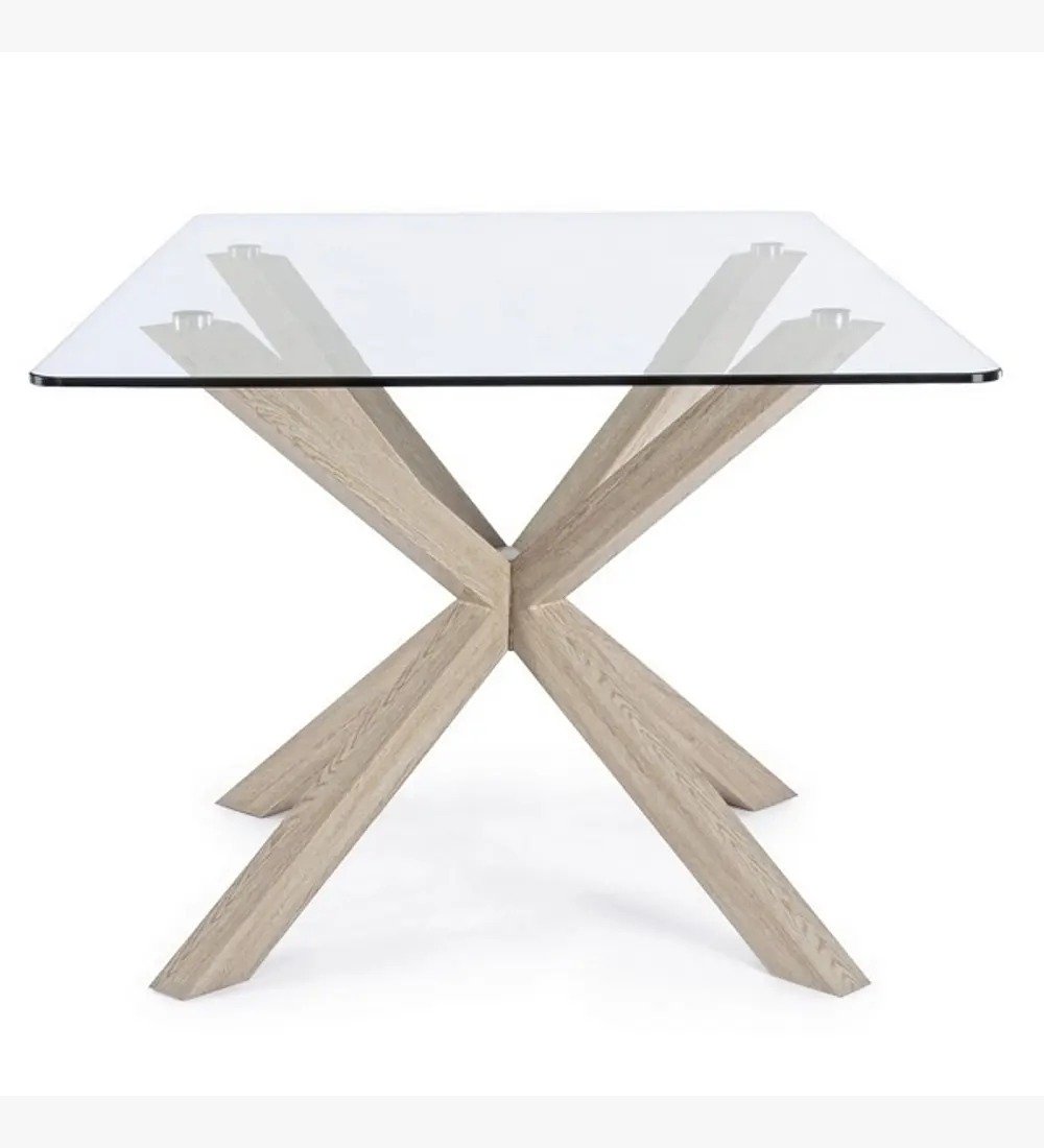 COMEDOR MADRID 140X80CMS + 6 SILLAS CAPITONNE LINO BEIGE - 5
