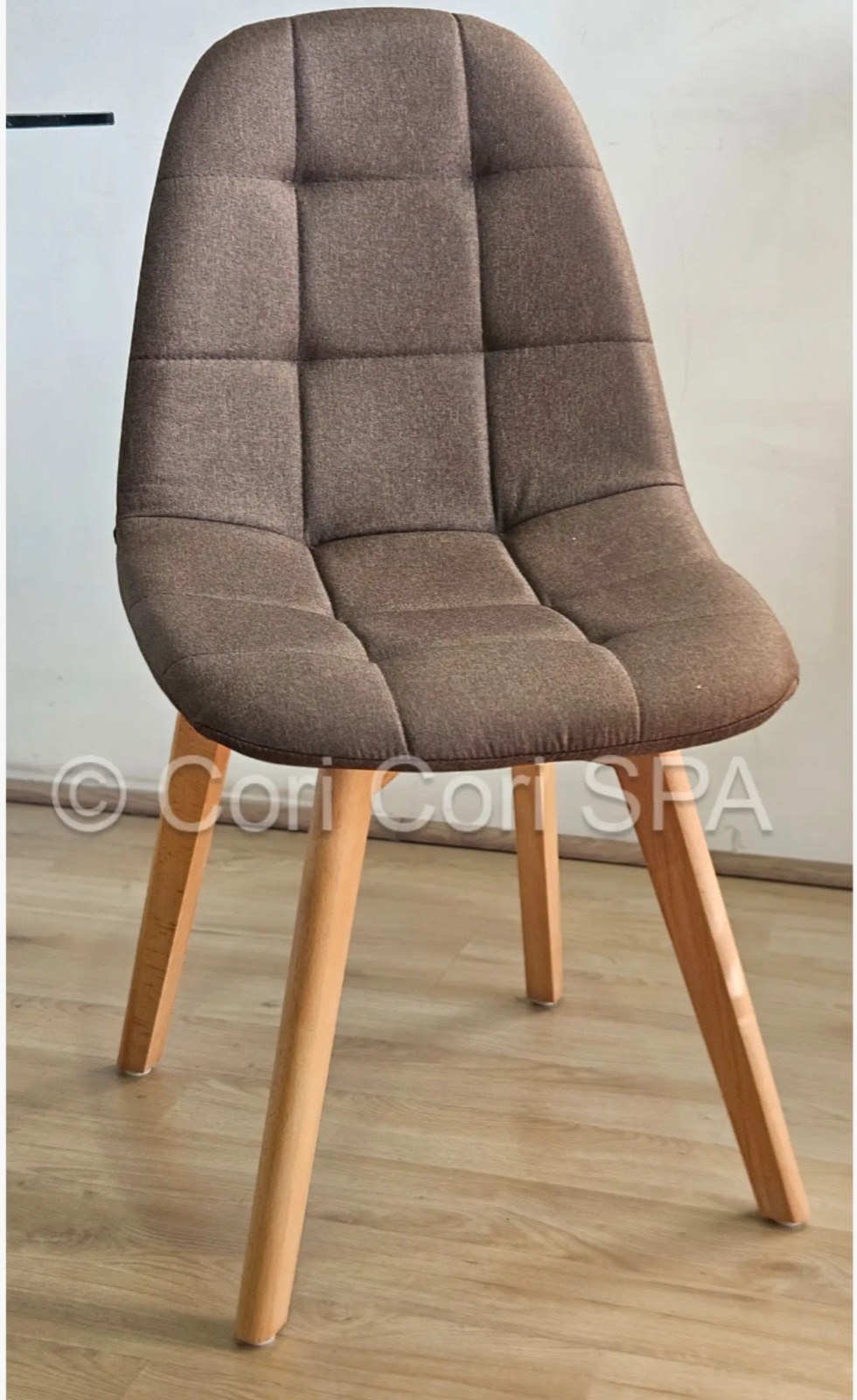 COMEDOR MADRID 140X80CMS + 4 SILLAS CAPITONNE LINO CAFE - 6
