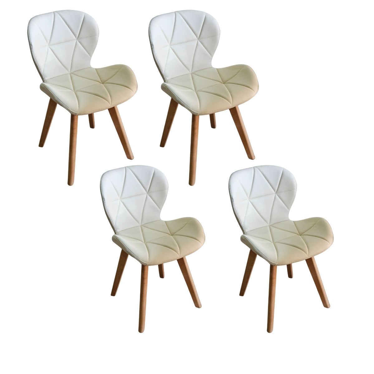 COMEDOR RUBI 120X 80CM + 4 SILLAS MARIPOSA WOOD BEIGE - 5