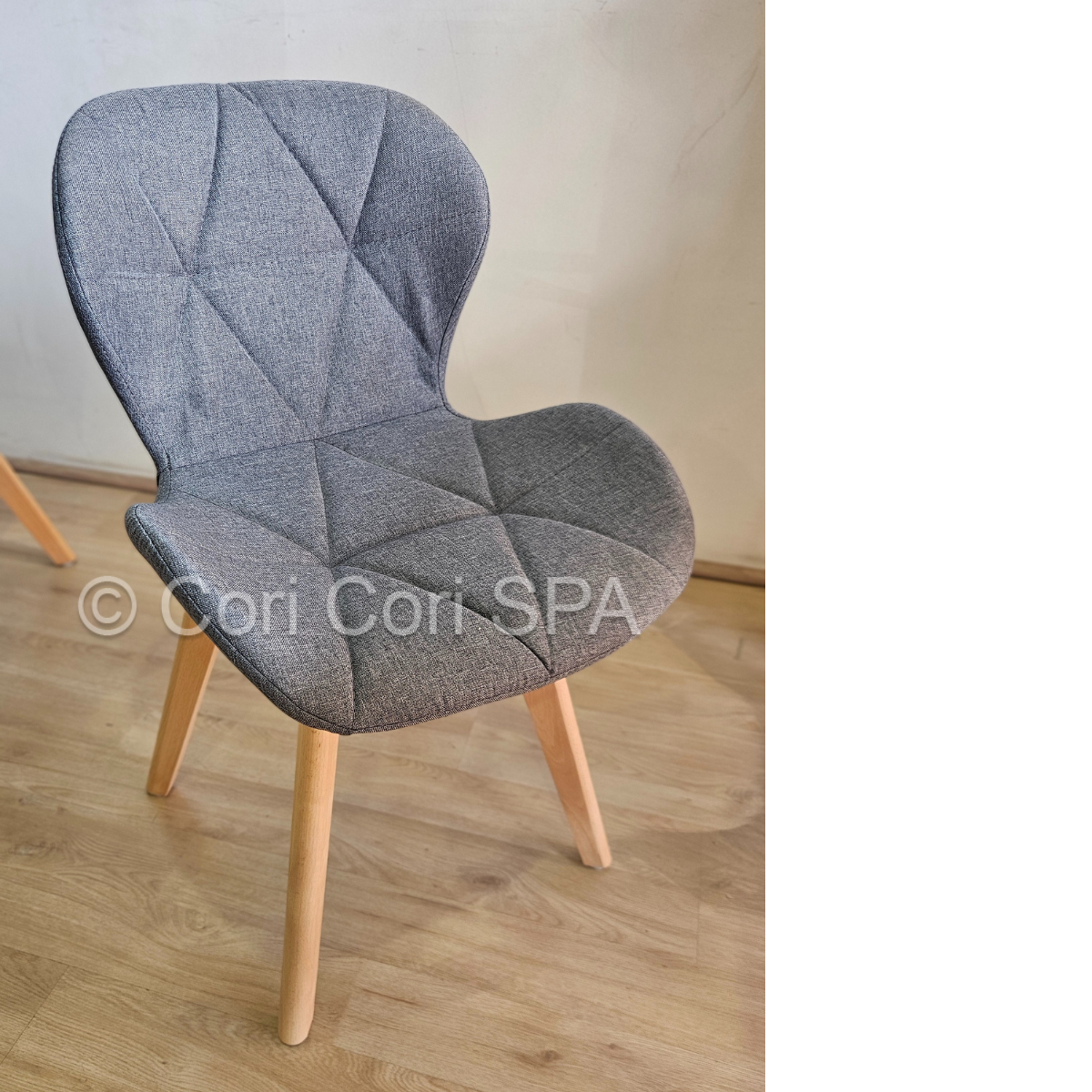 COMEDOR RUBI 120X80CM + 4 SILLAS MARIPOSA LINO GRIS - 5