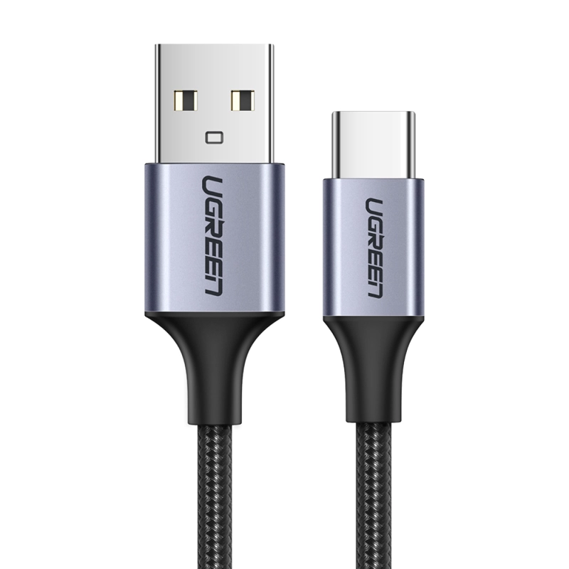 UGREEN CABLE USB-C A USB 2.0 A TRENZADO 1M NEGRO - 1