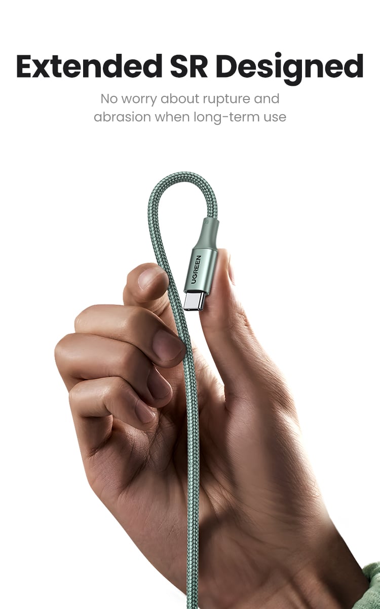 UGREEN CABLE DE DATOS USB-C 2.0 A USB- C 2.0 5A 3M GRIS - 3