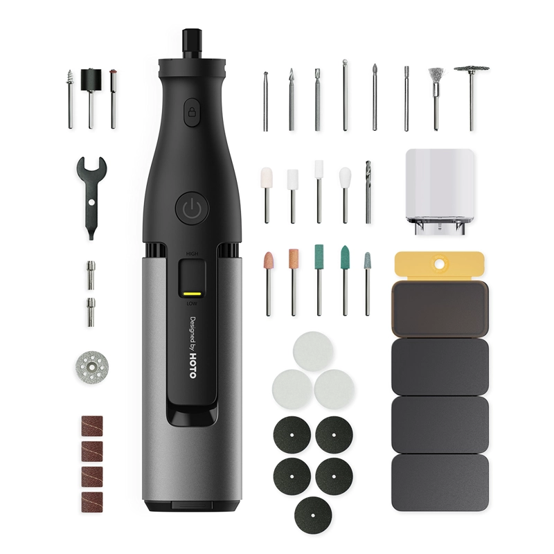 HOTO KIT HERRAMIENTA ROTATIVA PRO 12V 37 PIEZAS - 2