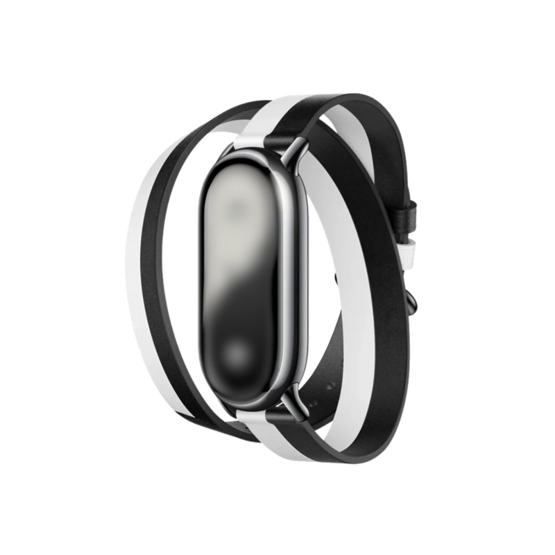 CORREA XIAOMI SMART BAND 8 STRAP BLACK AND WHITE - 2