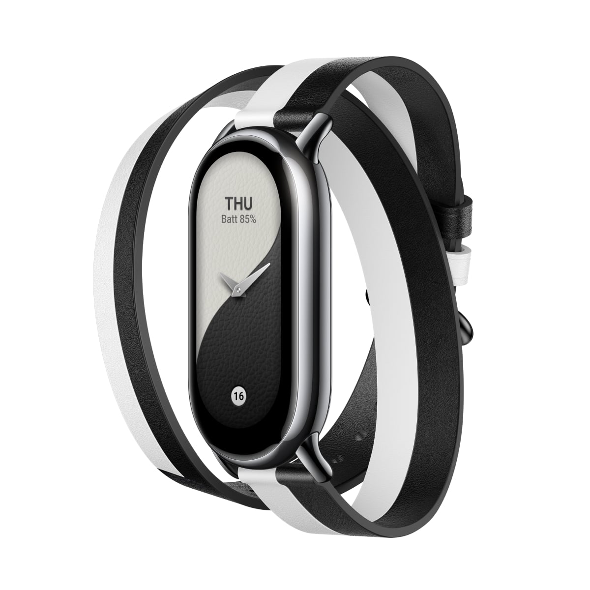 CORREA XIAOMI SMART BAND 8 STRAP BLACK AND WHITE - 2