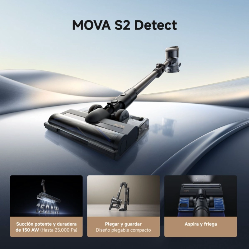 ASPIRADORA VERTICAL MOVA S2 DETECT 25.000 PA - 2