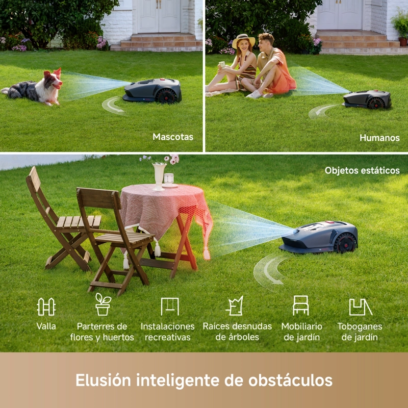 CORTADORA DE PASTO ROBOT INTELIGENTE  MOVA 1000 - 4