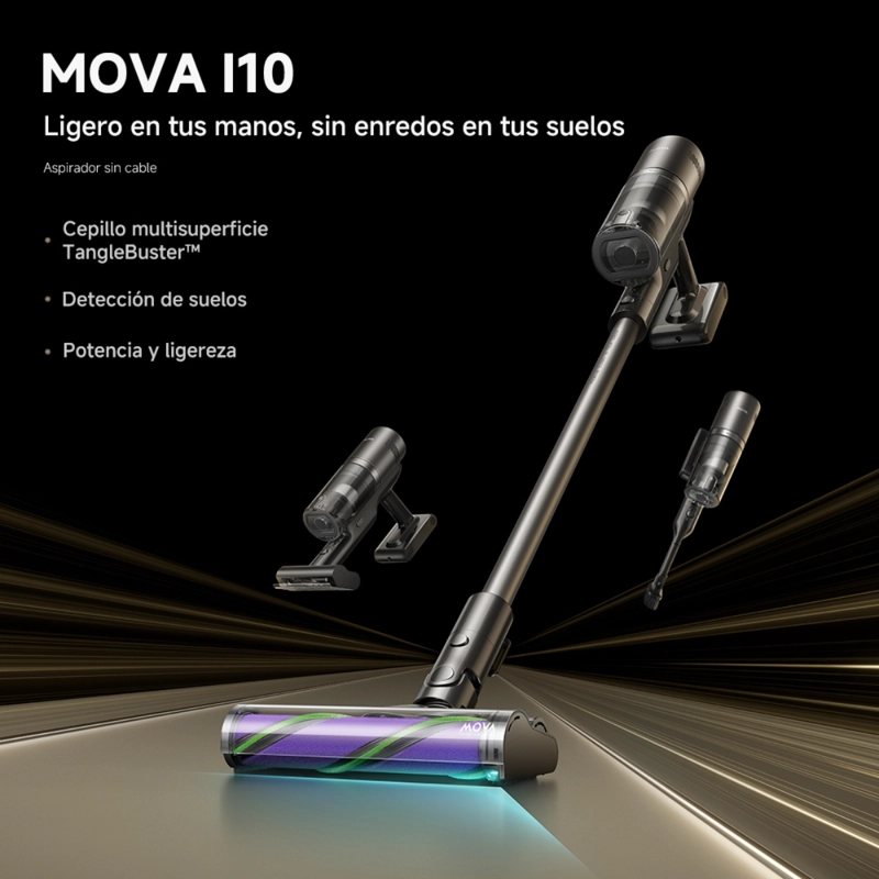 ASPIRADORA VERTICAL MOVA I10 NEGRA - 3