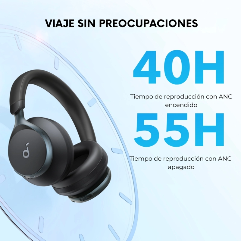 AUDIFONO OVER EAR NOISE CANCELLING SPACE ONE SOUNDCORE - 3