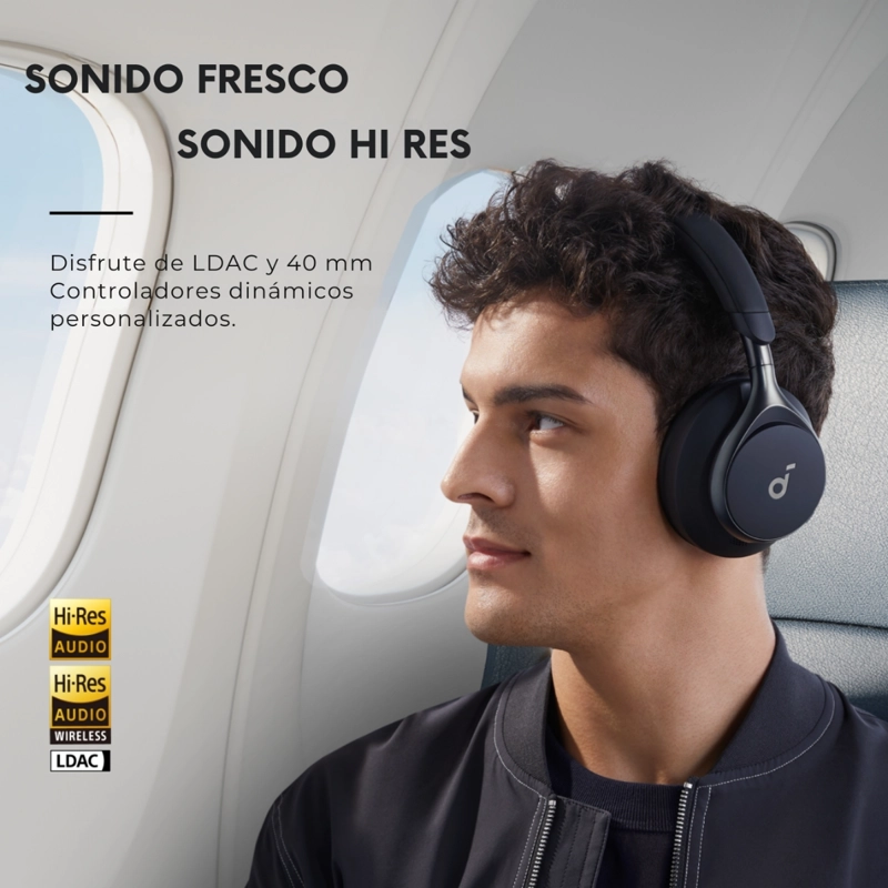 AUDIFONO OVER EAR NOISE CANCELLING SPACE ONE SOUNDCORE - 6