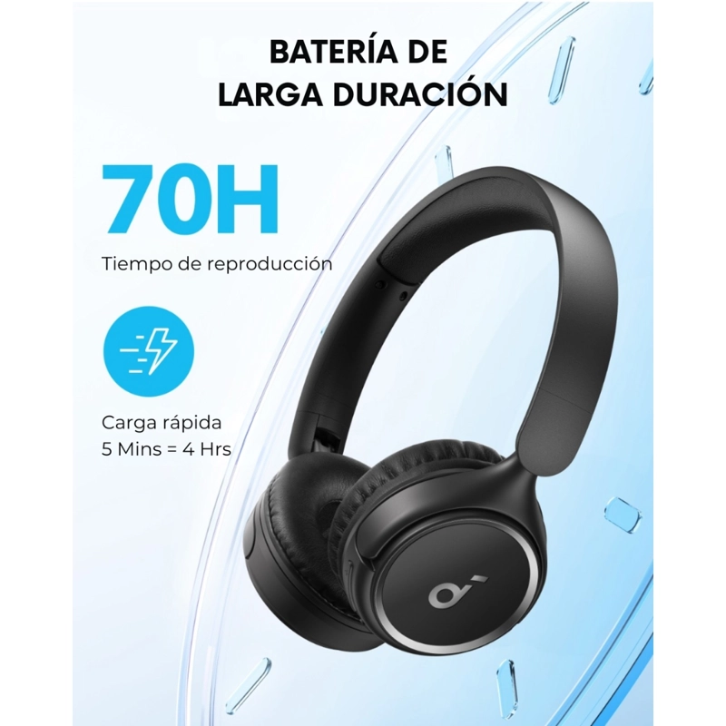 AUDIFONO ON EAR H30I SOUNDCORE NEGRO - 5