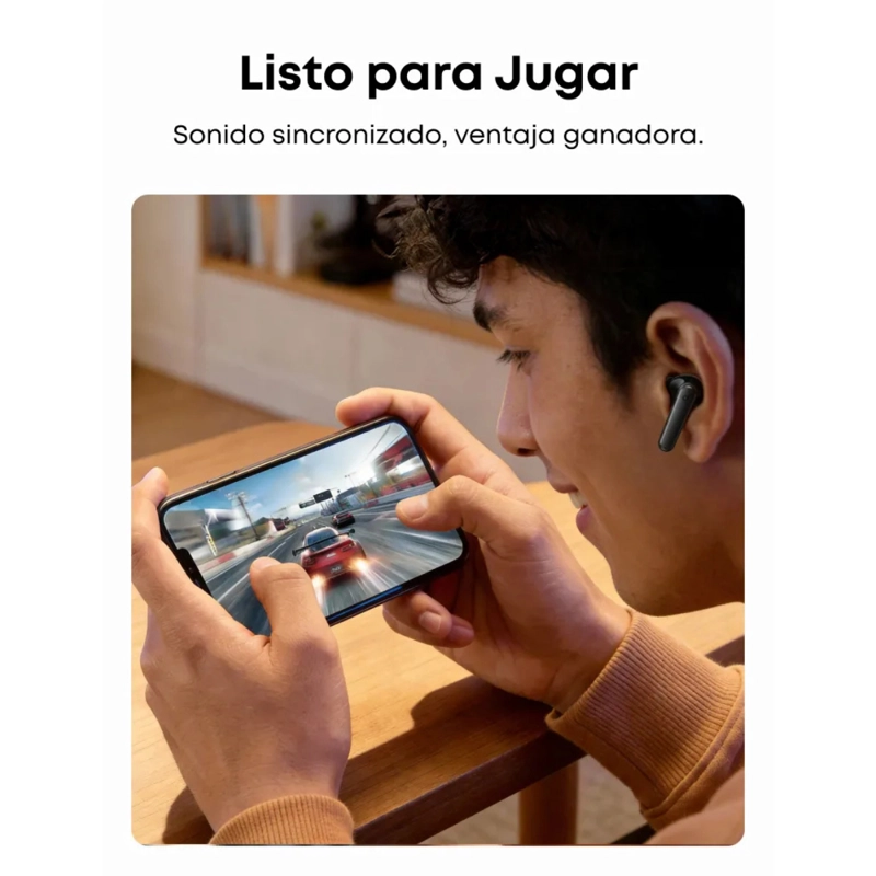 AUDIFONO TWS SOUNDCORE P20I NEGRO/GRIS - 3
