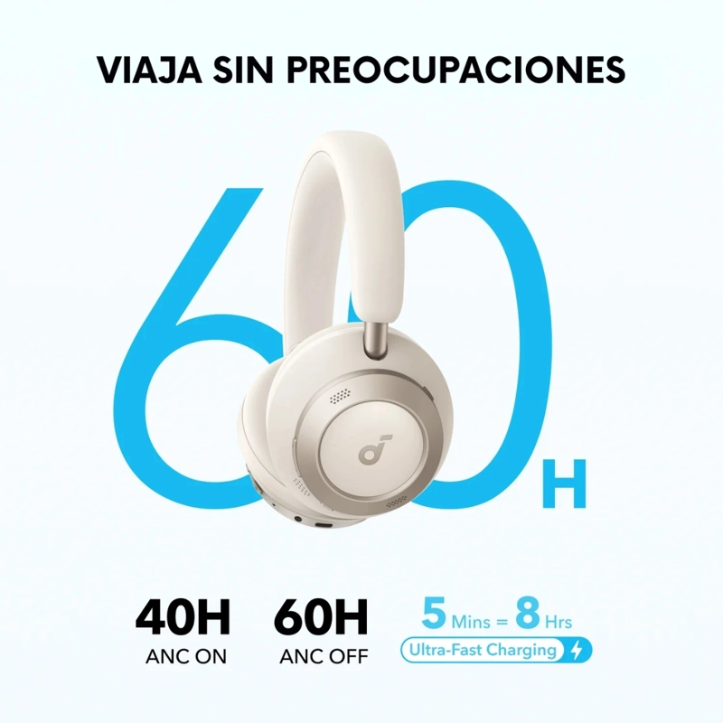 AUDIFONO OVER EAR NOISE CANCELLING SPACE PRO SOUNDCORE - 3