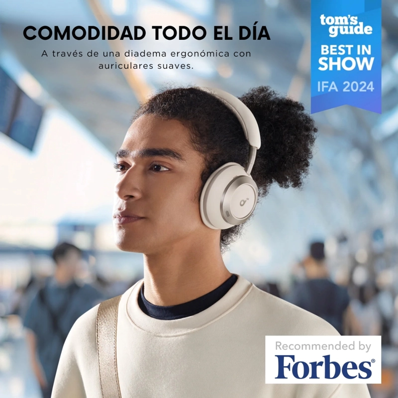 AUDIFONO OVER EAR NOISE CANCELLING SPACE PRO SOUNDCORE - 6