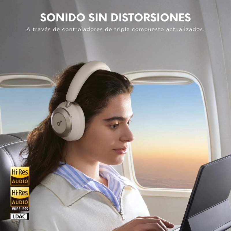 AUDIFONO OVER EAR NOISE CANCELLING SPACE PRO SOUNDCORE - 7