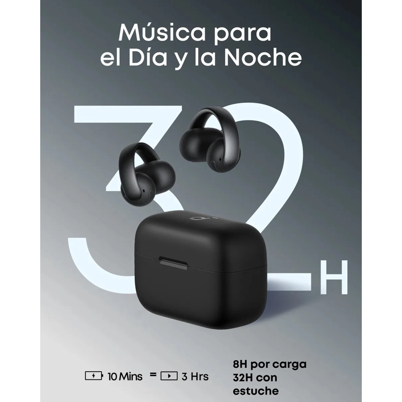 AUDIFONO OPEN-EAR SOUNDCORE AEROCLIP BLANCO - 2