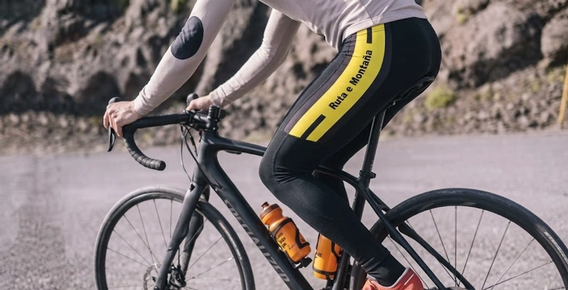 CALZA CICLISMO UNISEX IMPORTADORA RUTA E MONTAÑA SPA CON ACOLCHADO - 2