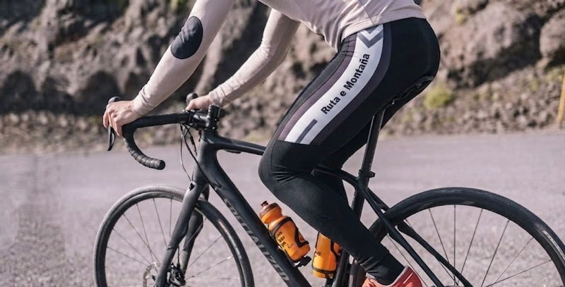 CALZA CICLISMO UNISEX IMPORTADORA RUTA E MONTAÑA SPA CON ACOLCHADO - 1