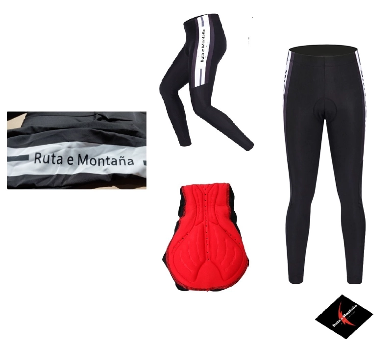 CALZA CICLISMO UNISEX IMPORTADORA RUTA E MONTAÑA SPA CON ACOLCHADO - 3
