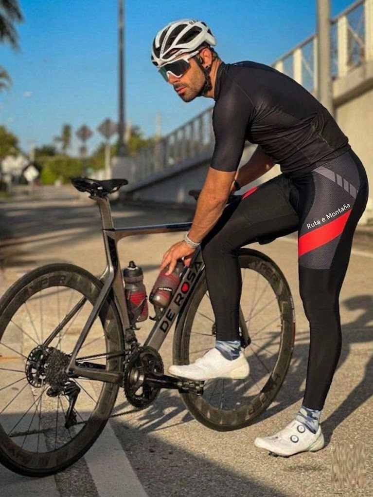 CALZA CICLISMO UNISEX IMPORTADORA RUTA E MONTAÑA SPA CON ACOLCHADO - 1