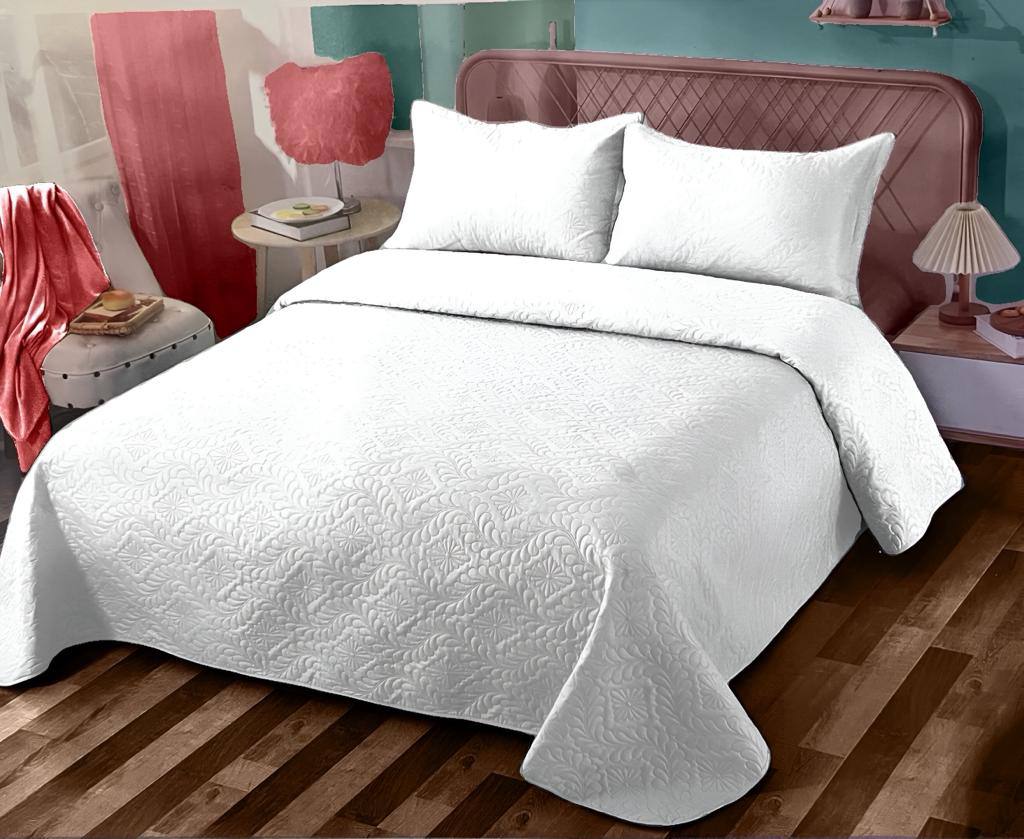 COBERTOR MICROFIBRA MULTICOLOR QUILT VERANO REVERSIBLES 1.5 PLAZA - 1