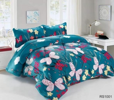 CUBRECAMA MICROFIBRA BURDEO QUILT CON CHIPORRO INVIERNO 2P - 1