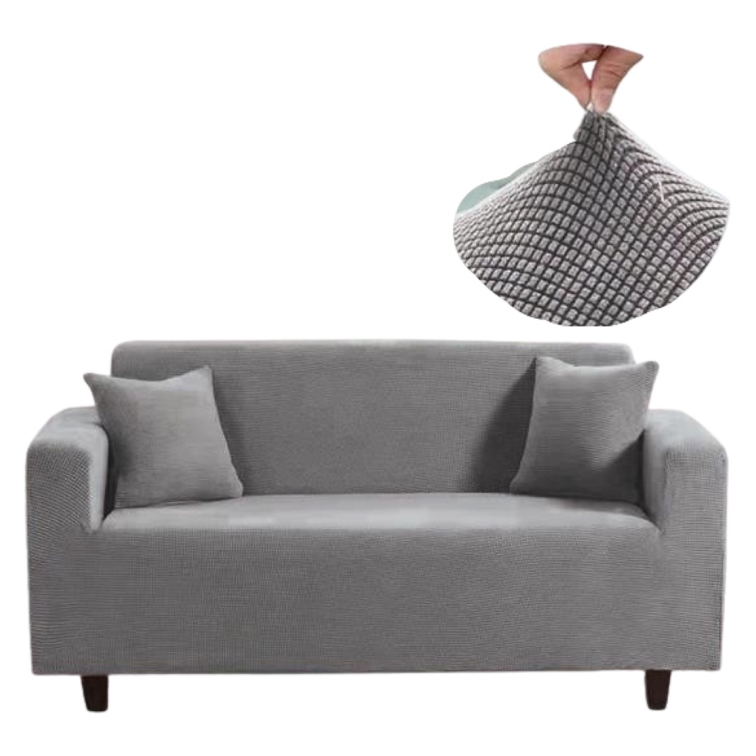 FUNDAS SILLON SOFA TEXTURIZADA Y ELASTICADAS 3 CUERPOS - 1
