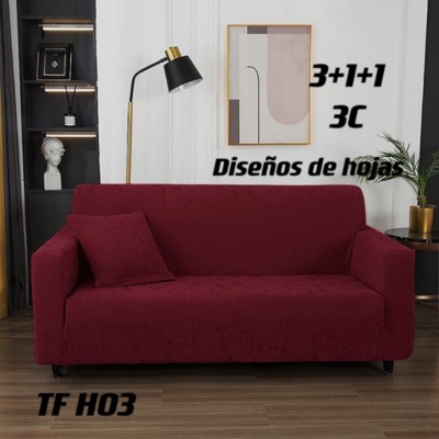 FUNDAS SILLON SOFA TEXTURIZADA Y ELASTICADAS 3 CUERPOS - 1