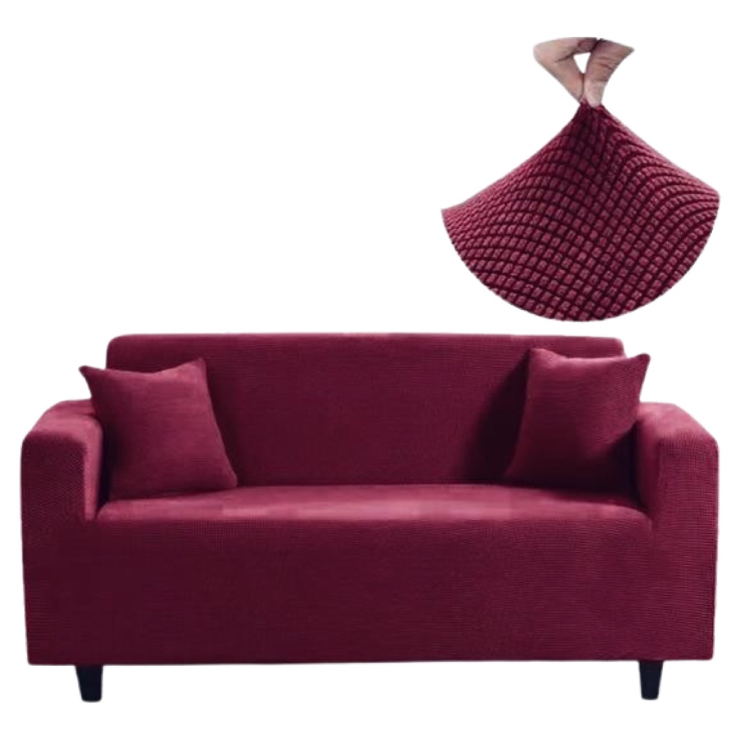 FUNDAS SILLON SOFA TEXTURIZADA Y ELASTICADAS 3 CUERPOS - 1