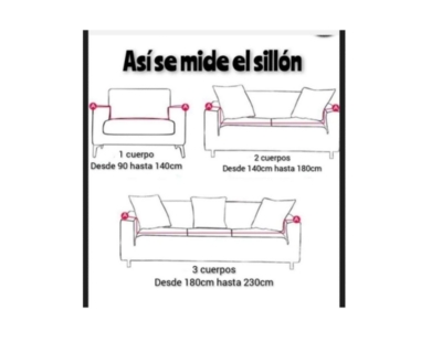 FUNDAS SILLON SOFA ELASTICADA 3 CUERPOS - 2