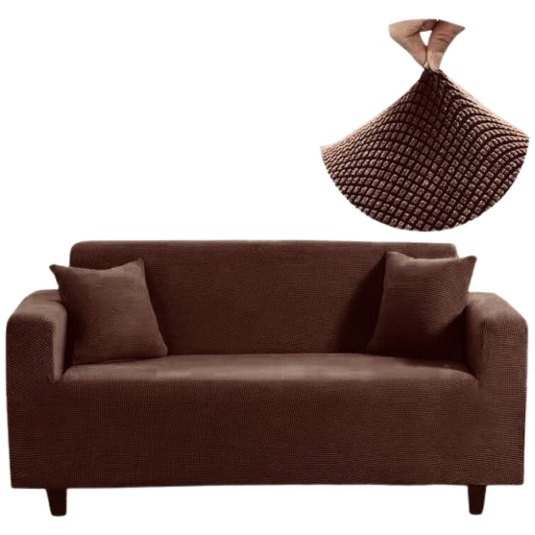 FUNDAS SILLON SOFA TEXTURIZADA Y ELASTICADAS 3 CUERPOS - 1