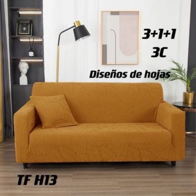 FUNDAS SILLON SOFA TEXTURIZADA Y ELASTICADAS 3 CUERPOS - 1