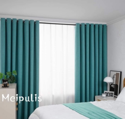 CORTINAS BLACKOUT 2 PIEZAS MEDIDA CADA PAÑO 140X230 CM | TURQUESA - 1