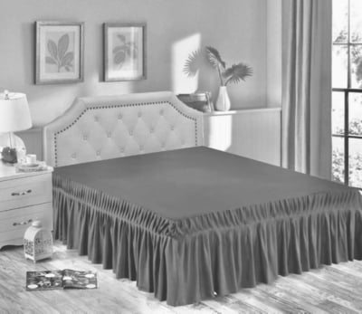 FALDÓN CAMA 2 PLAZAS MICROFIBRA MULTICOLOR QUILT - 1