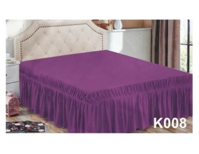 FALDÓN CAMA KING MICROFIBRA BLANCO QUILT 180X200 - 1
