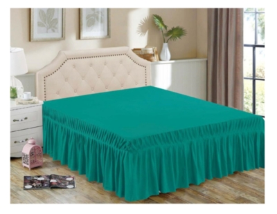 FALDÓN CAMA KING MICROFIBRA ROJO QUILT 180X200 - 1