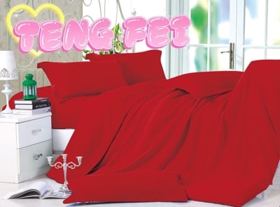 SET SÁBANAS 1.5 PLAZAS 200 HILOS MULTICOLOR LISO + FUNDAS - 1