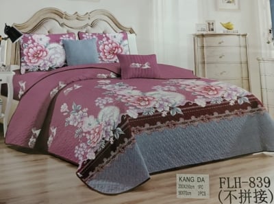 CUBRECAMA MICROFIBRA MULTICOLOR QUILT 2 PLAZA REVERSIBLES - 1