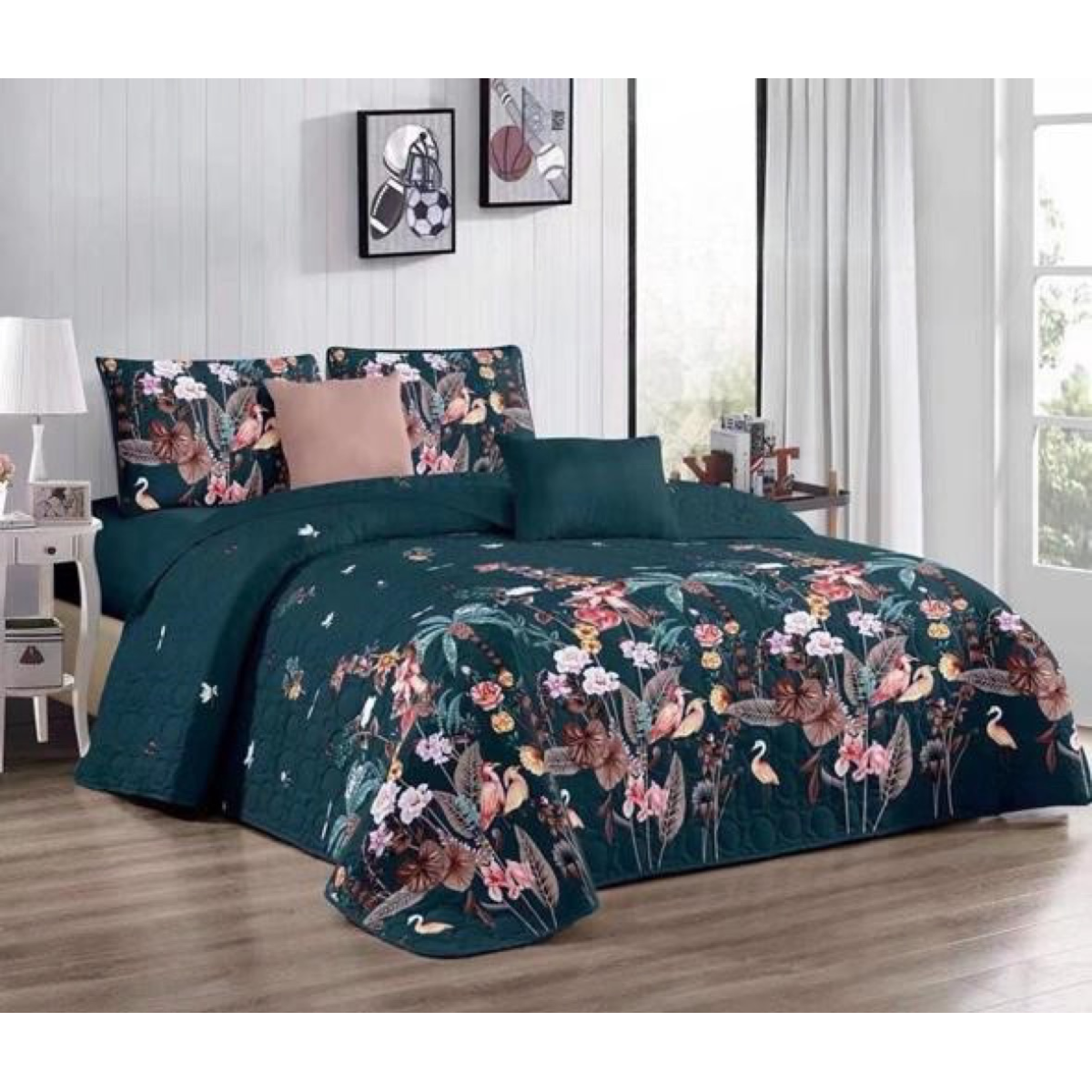 CUBRECAMA MULTICOLOR QUILT VERANO 1.5 PLAZA - 1