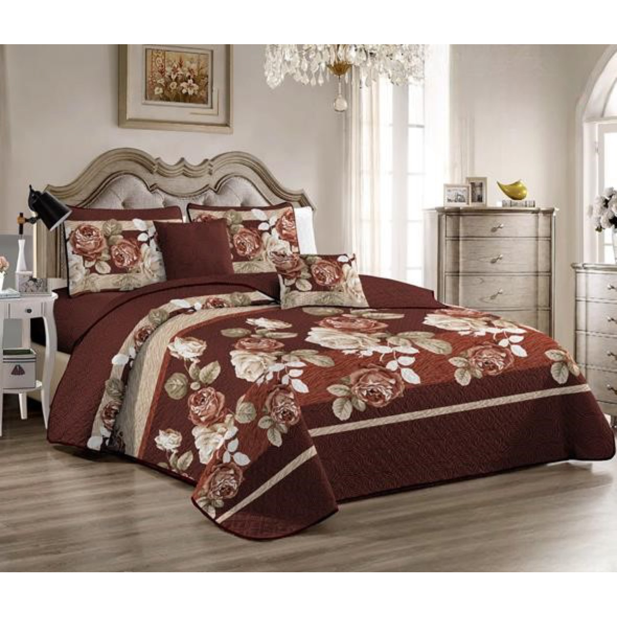 CUBRECAMA MULTICOLOR QUILT VERANO 1.5 PLAZA - 1