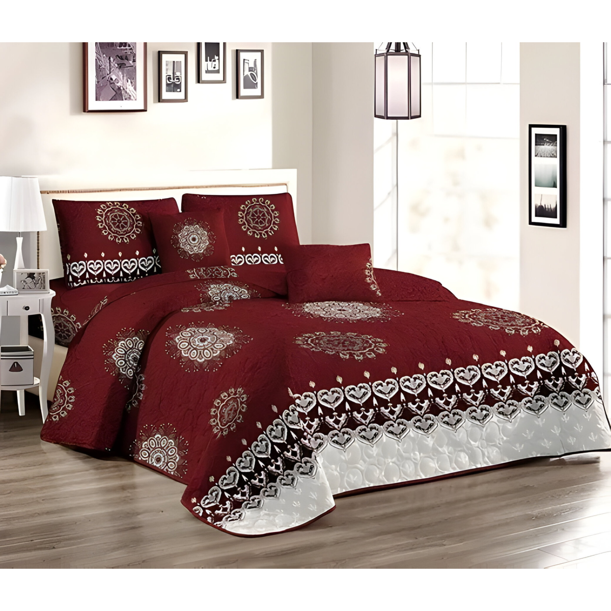 CUBRECAMA MULTICOLOR QUILT VERANO 2 PLAZA - 1