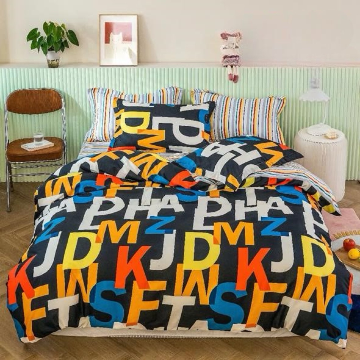 CUBRECAMA MULTICOLOR QUILT VERANO 1.5 PLAZA - 1