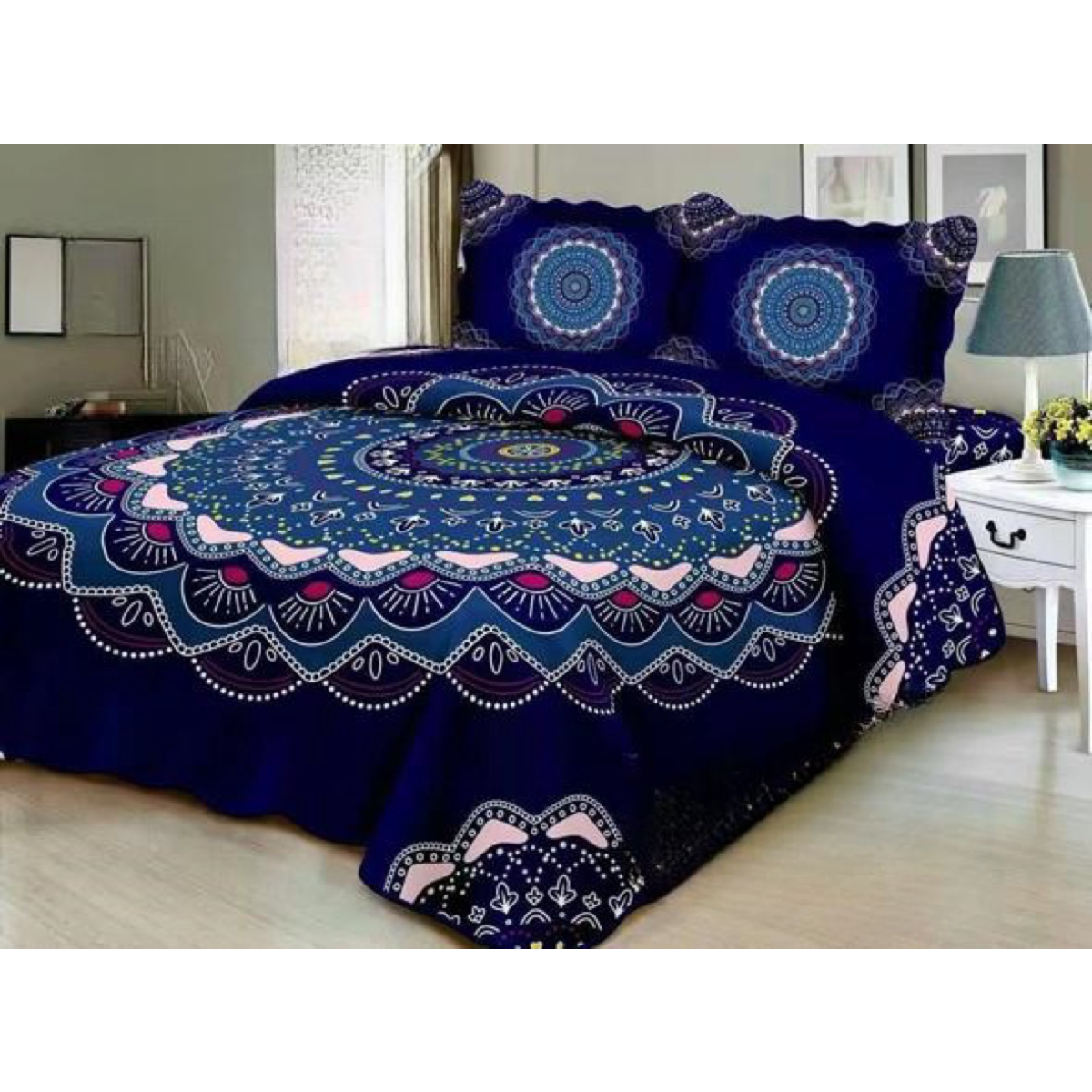 CUBRECAMA MULTICOLOR QUILT VERANO 2 PLAZA - 1