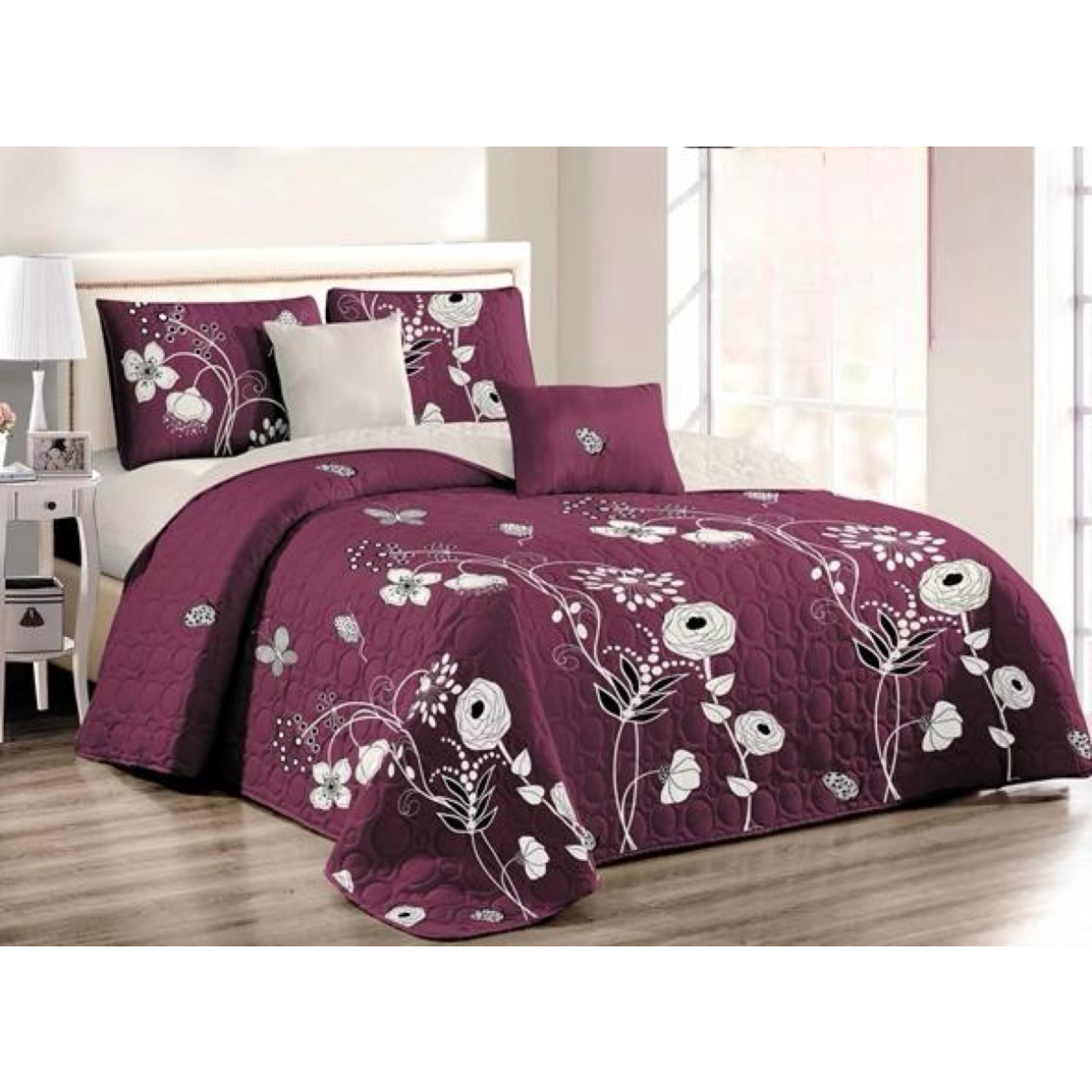 CUBRECAMA MULTICOLOR QUILT VERANO 2 PLAZA - 1