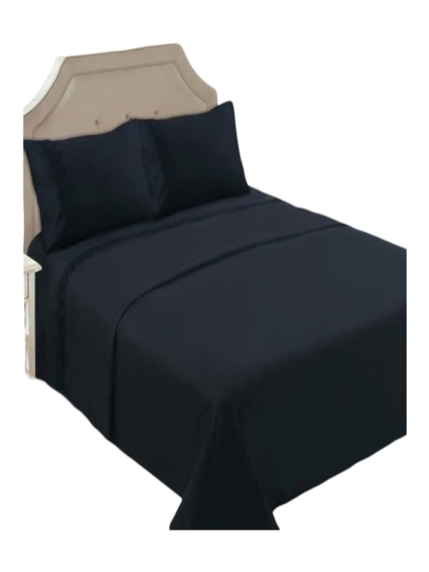 SET SÁBANAS 2 PLAZAS 144 HILOS POLIALGODÓN MULTICOLOR LISO - 1
